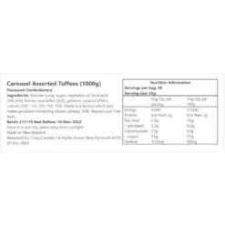 Lolly Scramble -Crazycandies Shop Assorted Toffees Ingredients NIP SO8IUSBL23QW