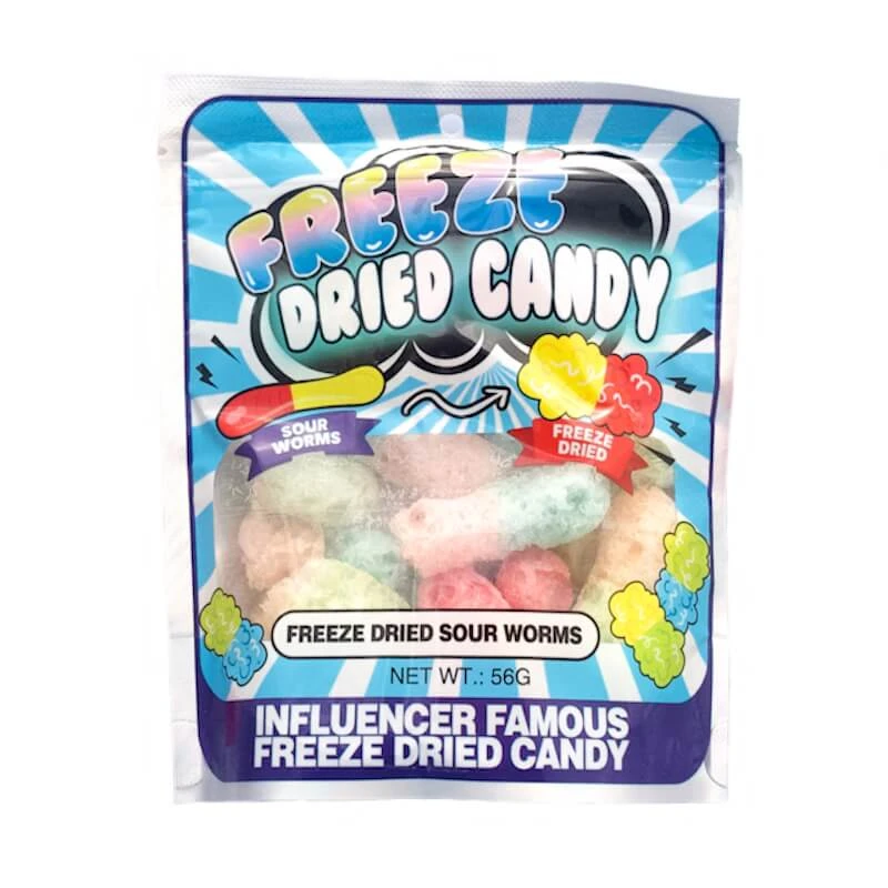 Freeze Dried Candy - Sour Worms (56 G) 3 Freeze Dried Candy - Sour Worms (56 G)