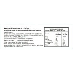 Lolly Scramble -Crazycandies Shop Frutomila Candies Ingredients NIP SNYGRZ9XNOTP