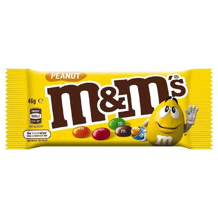 M&M's Peanut Chocolate 46 G. Bag 3 M&M's Peanut Chocolate 46 G. Bag