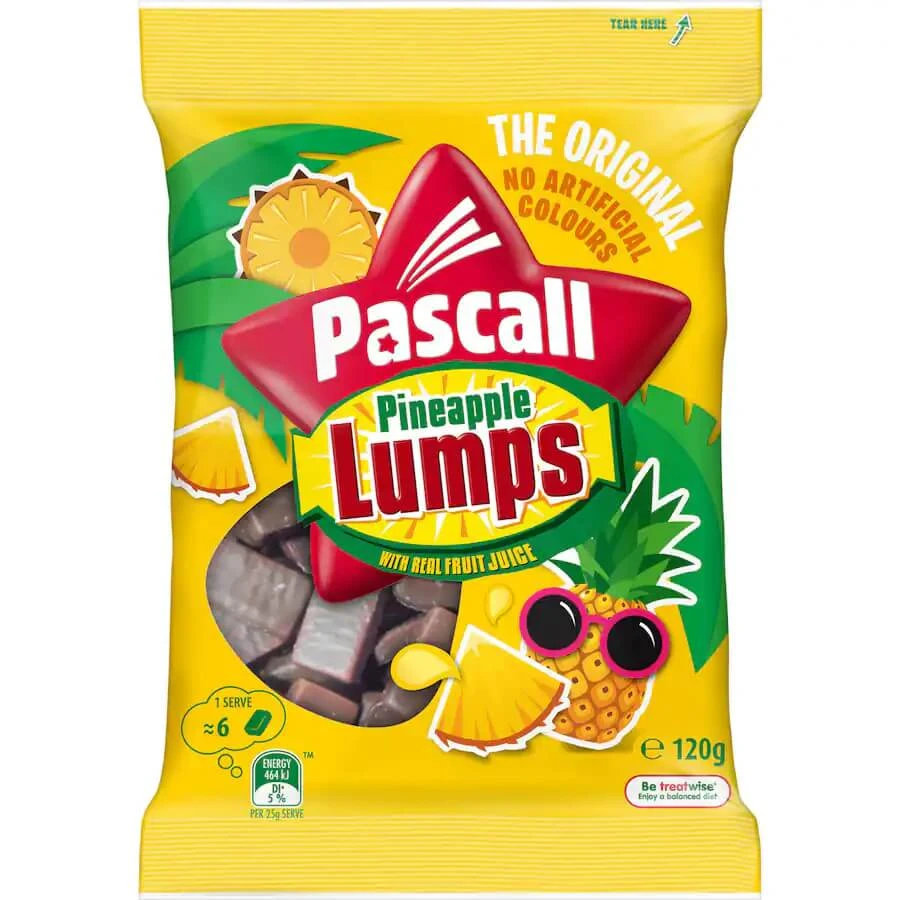 Pascall Pineapple Lumps (120 G.) 3 Pascall Pineapple Lumps (120 G.)