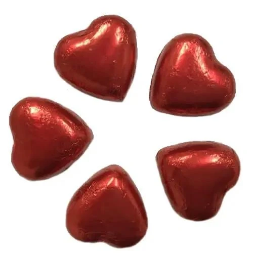 Chocolate Hearts - Red 3 Chocolate Hearts - Red